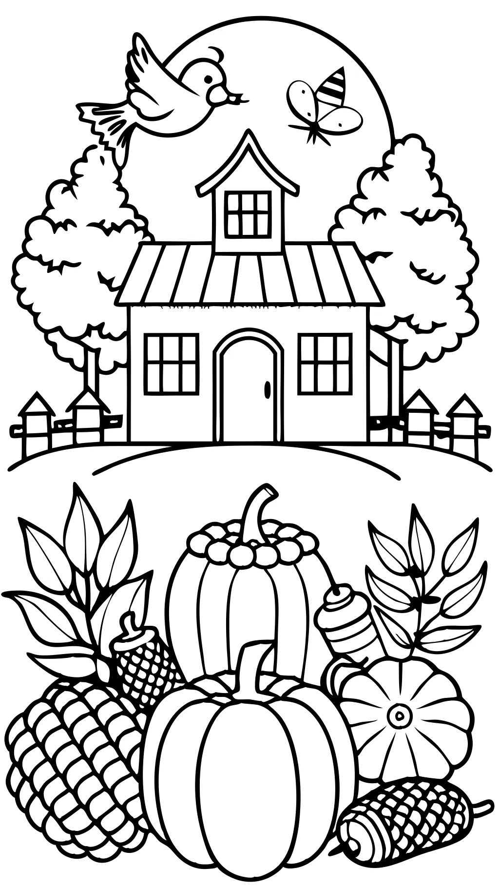 coloring pages for thanks giving